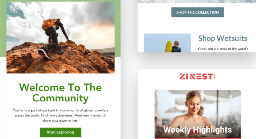 Community and product emails