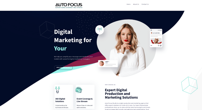 Digital agency website
