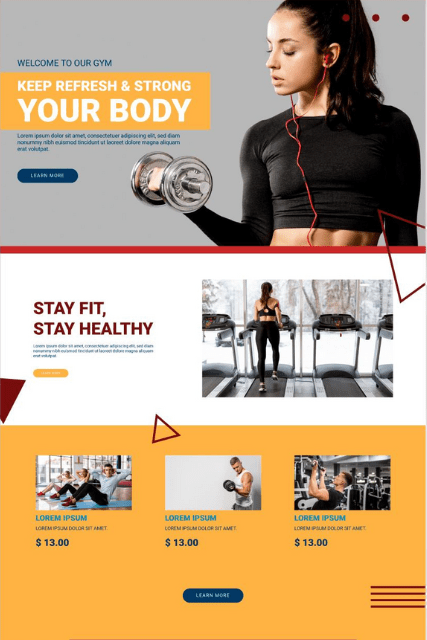 Fitness brand promo email